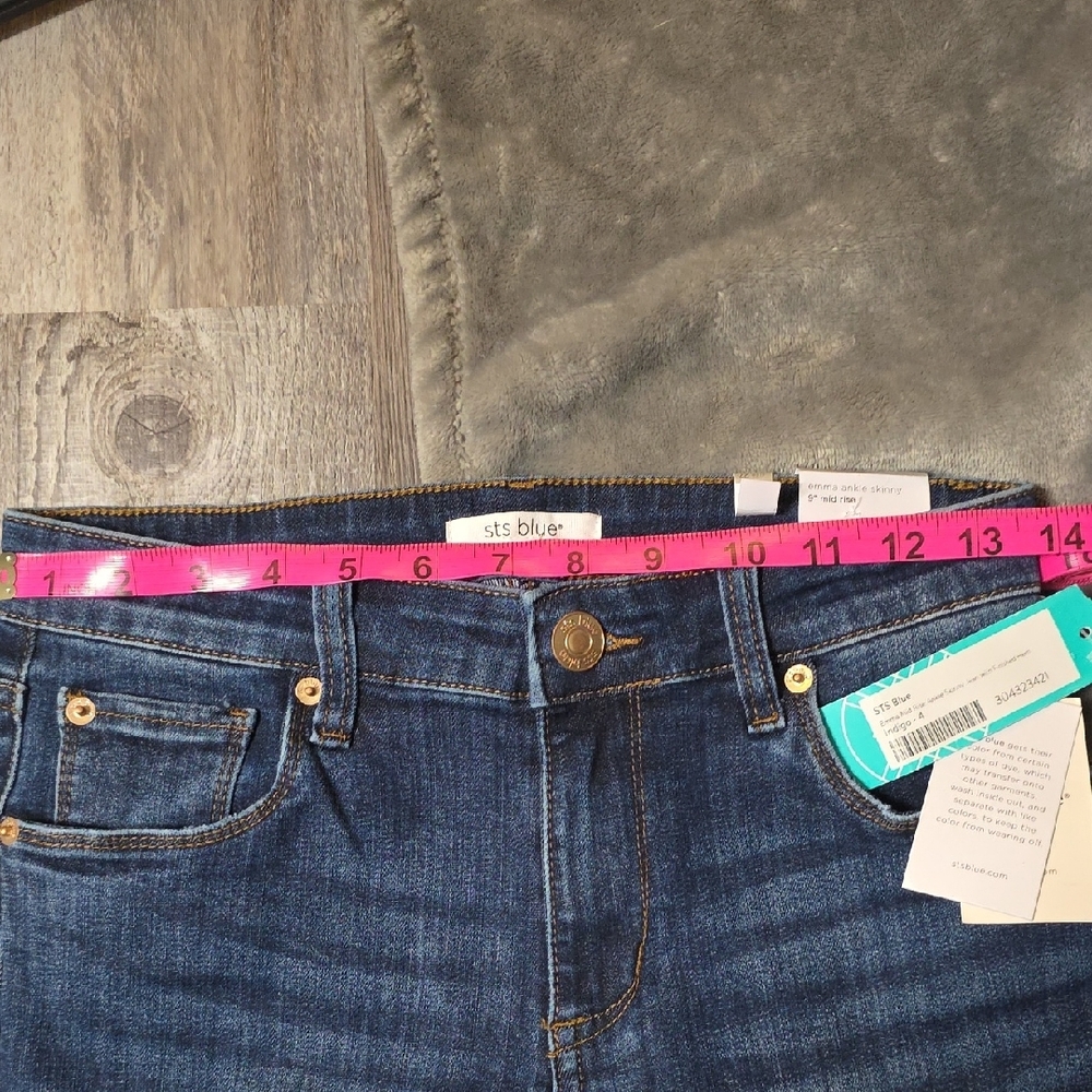STS Blue Emma Dark Wash Ankle Skinny Jeans. Size 27 - Picture 8 of 8